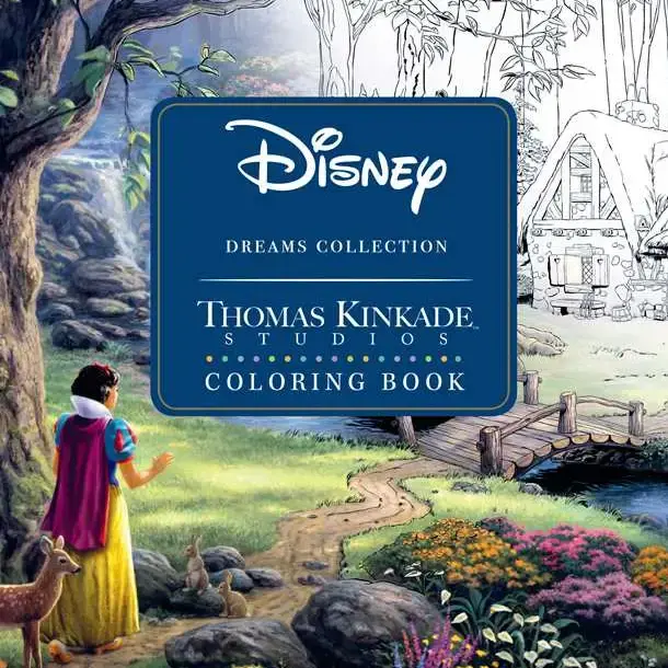 Disney Dreams Collection Coloring Book - by Thomas Kinkade Studios (Paperback)