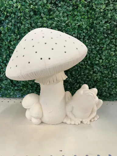 Mushroom Frog Lamp
